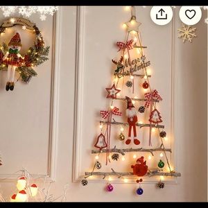 Threshold birch wood Christmas tree decoration- like new!